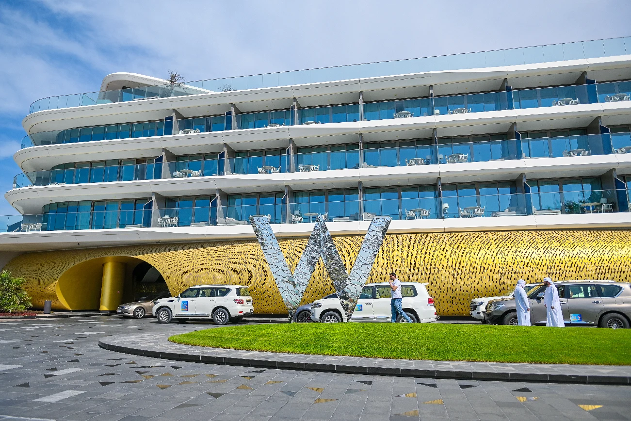 Dubai hotel exterior and tour pickup location