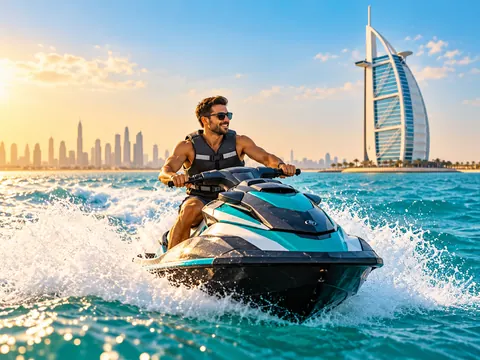 Jet ski adventure on the Dubai coastline
